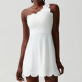 Velira wave one shoulder dress