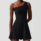 Velira wave one shoulder dress
